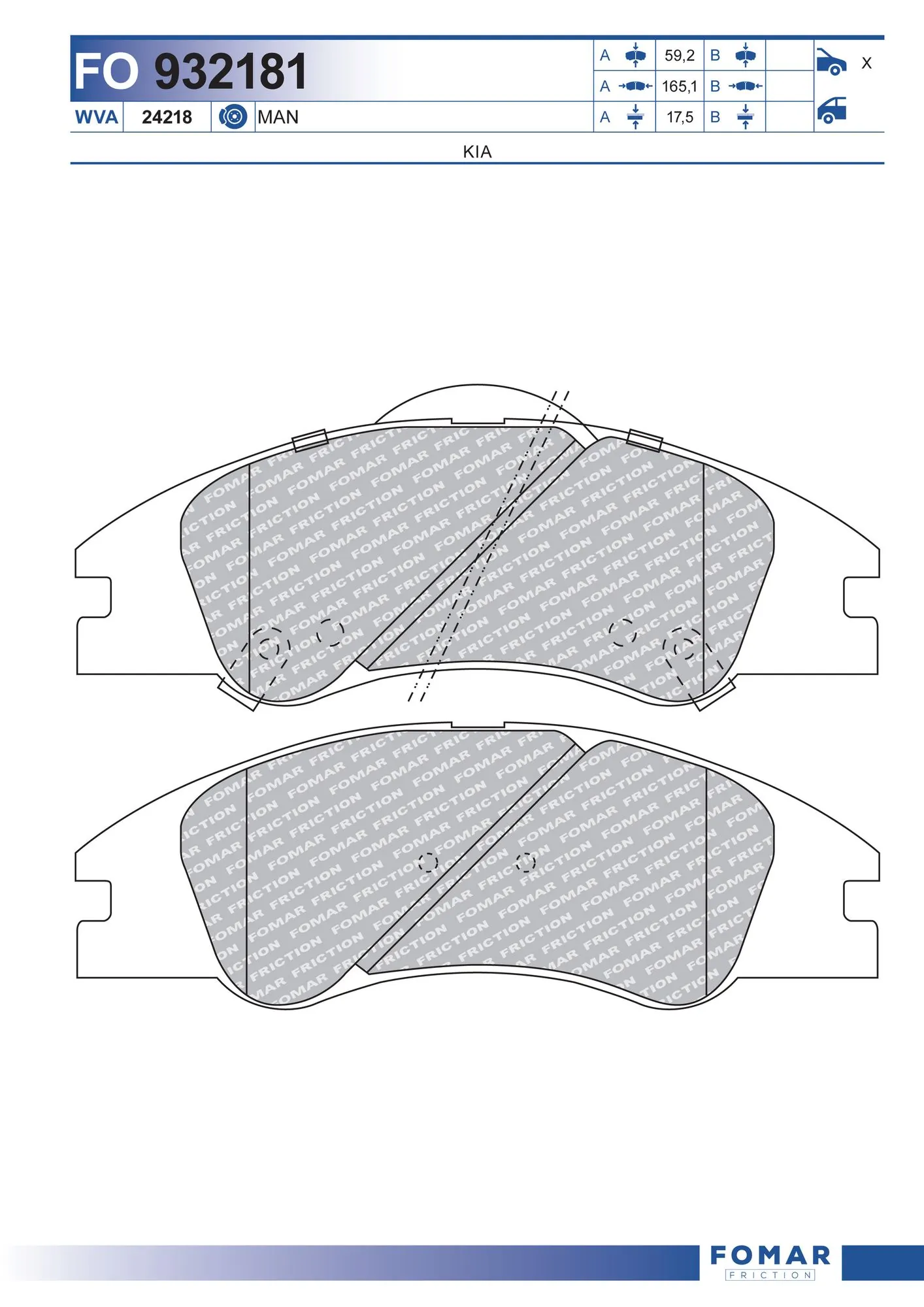 Brake Pad Set, disc brake